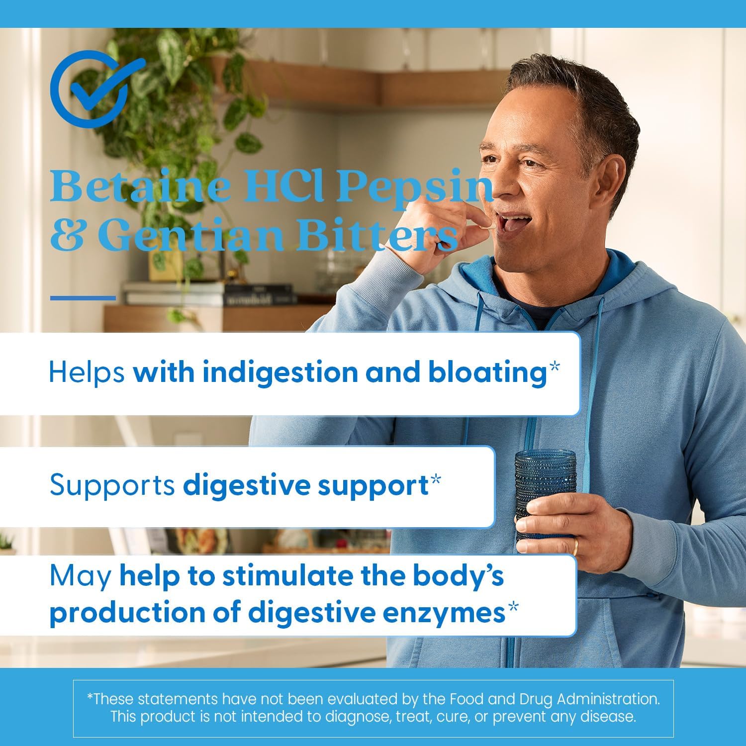 Buy now Doctor's Best Betaine HCI Pepsin & Gentian Bitters, Digestive Enzymes for Protein Breakdown & Absorption, Non-GMO, Gluten Free, 360 Count (Pack of 1) at indiglob india