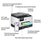 HP OfficeJet Pro 9135 Wireless All-in-One Color Inkjet Printer, Print, Scan, Copy, Fax, ADF, Duplex Print/scan, Best-for-Office, 3 Month Trial of Instant Ink Included, AI-Capable (C2WM0A)