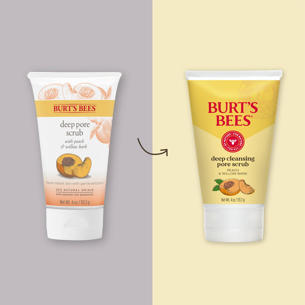 Buy now Burt's Bees Deep Cleansing Pore Scrub with Peach and Willow Bark, 4 Ounces, Pack of 3 at indiglob india