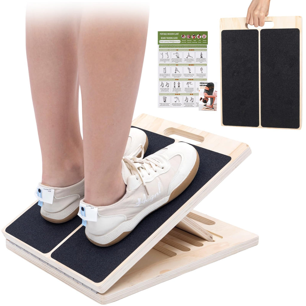 Slant Board for Calf Stretching, 5 Angle Portable Adjustable Stretch Board
