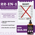 Vitamin B Complex Liquid Drops, 22-in-1 Active B Formula