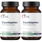 Designs for Health Digestzymes - Digestive Enzymes + Betaine Hydrochloride for Gas & Bloating Relief - Pepsin, Ox Bile, Lactase Enzyme & Lipase Enzymes for Digestion (60 Capsules)