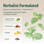 Herb Pharm Breath Refresher Certified Organic Herbal Fresh Breath Spray, Peppermint, Sugar-Free, Gluten-Free and Non-GMO