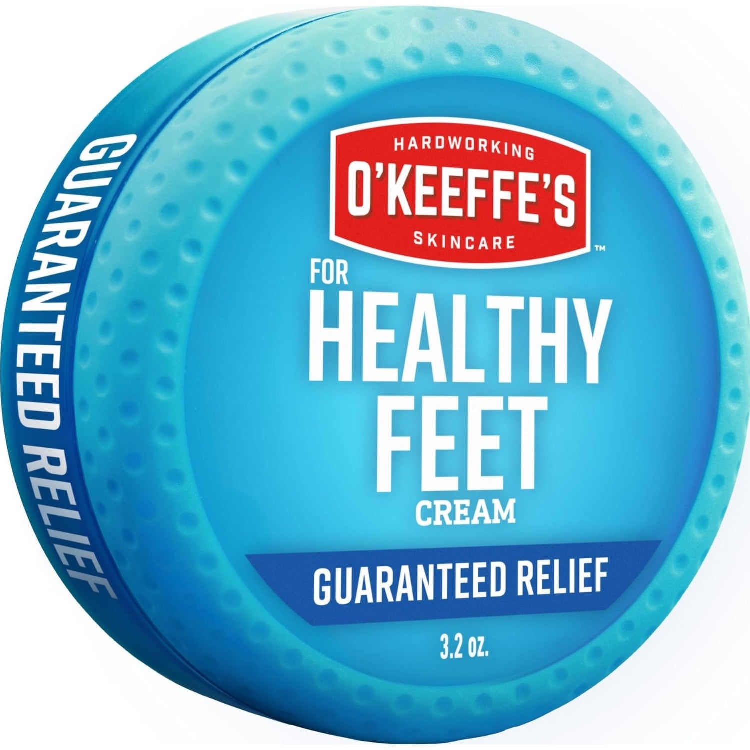 O'Keeffe's Healthy Feet Foot Cream, 3.2 oz Jar, 1-Pack For Extreme Dryness | Repairs Extremely Cracked, Dry Feet, Retains Moisture Levels, Hypoallergenic, Non-Greasy, Instantly Boosts Moisture