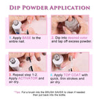 Buy now Lavender Violets Dip Powder Liquid Set with Activator, Base Top Coat and Brush Saver 0.5oz/Bot Nail File Necessary Tools for Dipping Powder Acrylic Manicure Pedicure J775 at indiglob india
