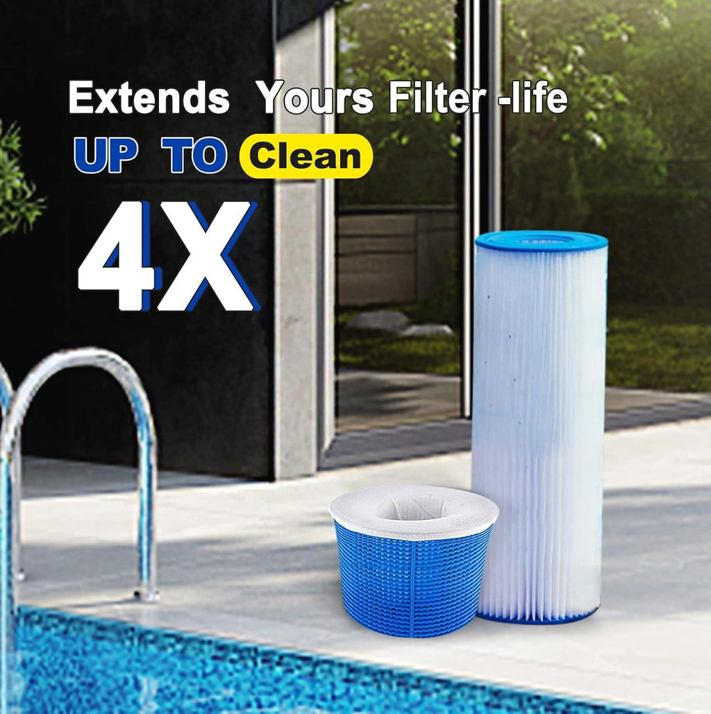 40 Pack Pool Skimmer Socks for Filters Baskets/Hot Tub Filter, Works Perfect with The Surface Skimmer for Inground and Above Ground Pool, Swimming Pool Accessories for Adults Kids