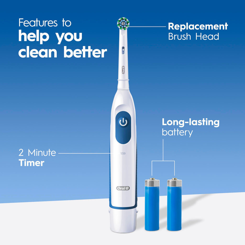 Buy now Oral-B Pro 100 3D White, Battery Toothbrush, White at indiglob india