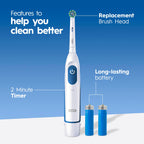 Buy now Oral-B Pro 100 3D White, Battery Toothbrush, White at indiglob india