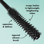 Buy now e.l.f. Lash XTNDR Mascara, Made With Tubing Technology For The Look Of Lash Extensions, Clump & Flake Free, Vegan & Cruelty-Free, Pitch Black at indiglob india