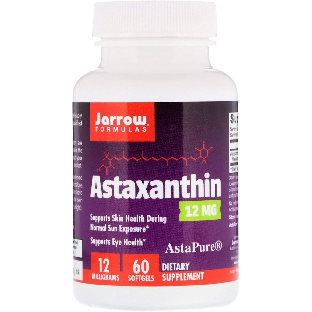 Buy now Jarrow FormulasÂ® Astaxanthin 12 mg, Dietary Supplement, Antioxidant Support for Immune and Eye Health, 60 Softgels, 60 Day Supply 60 Count (Pack of 1) Unflavored at indiglob india