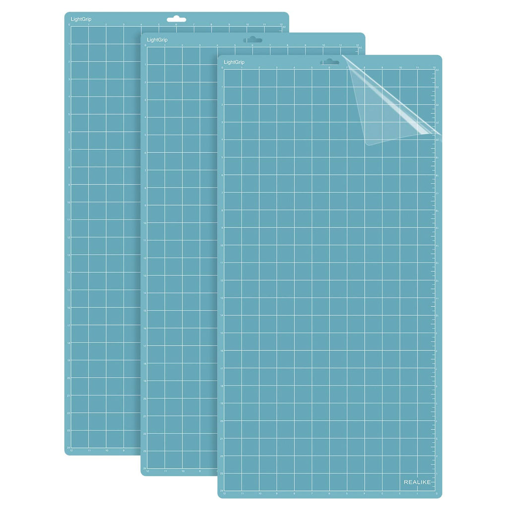 Buy now REALIKE 12x12 Cutting Mat Compatible with Cricut Maker 3/Maker 4/Maker/Explore 3/4/Air 2/Air/One(3 Mats), Gridded Adhesive Non-Slip Cut Mat for Crafts, Quilting, Sewing and All Arts (Variety) at indiglob india