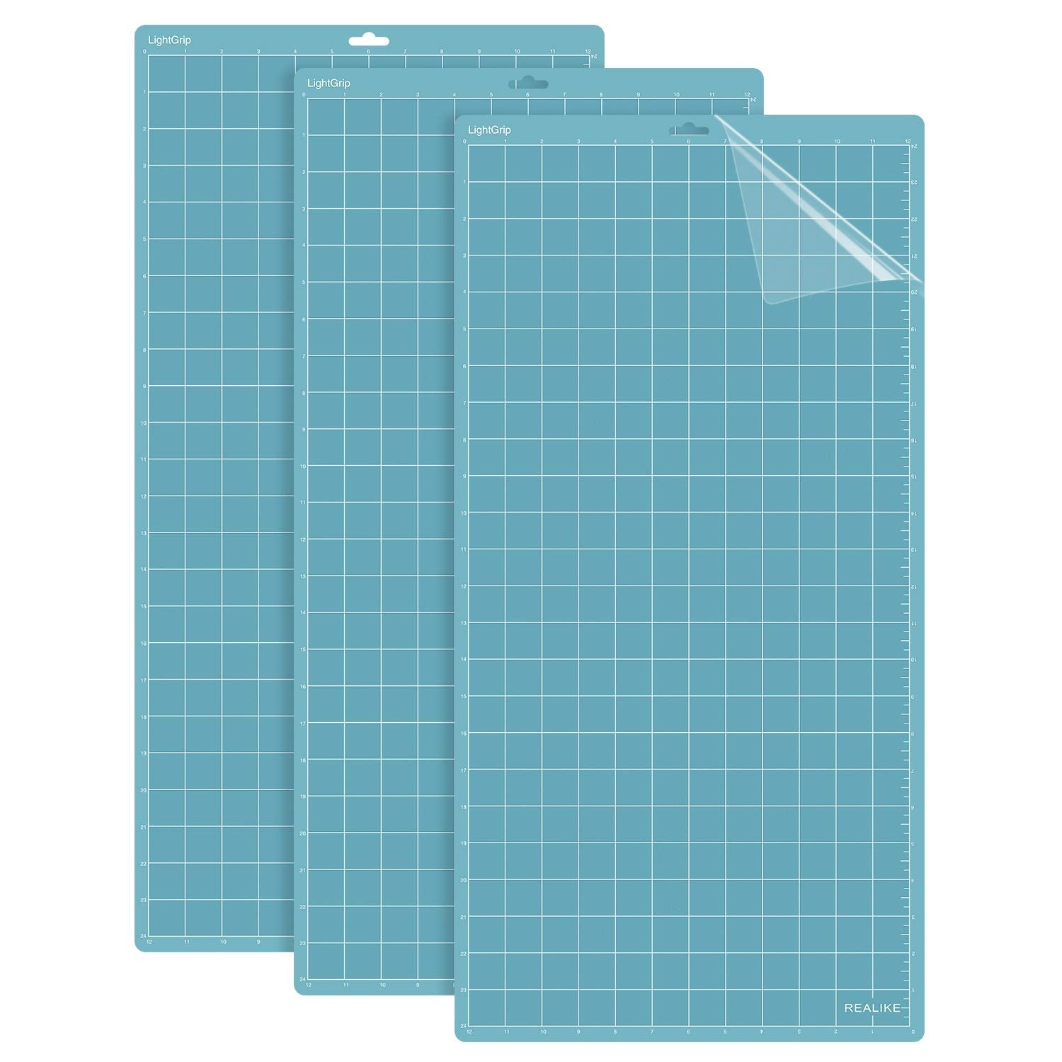 Buy now REALIKE 12x12 Cutting Mat Compatible with Cricut Maker 3/Maker 4/Maker/Explore 3/4/Air 2/Air/One(3 Mats), Gridded Adhesive Non-Slip Cut Mat for Crafts, Quilting, Sewing and All Arts (Variety) at indiglob india