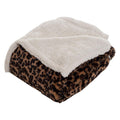Buy now Sherpa Fleece Throw Blanket - 50x60-Inch Machine-Washable Reversible Throw - Fluffy Blankets for Couch, Chair, or Bed by Lavish Home (Leopard) Leopard at indiglob india