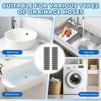 24 Pcs Stainless Lint Trap for Washing Machine Hose Drain Filter with Ties
