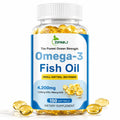 Omega-3 Fish Oil Supplements 4200mg, Burpless Mini Softgels, Wild-Caught | Triple Strength, High Purity EPA & DHA for Brain, Heart & Eye Health, Non-GMO, Third-Party Tested | 150 Softgels