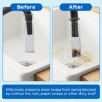 24 Pcs Stainless Lint Trap for Washing Machine Hose Drain Filter with Ties