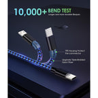 Buy now 6amLifestyle PS4 Controller Charger Charging Cable, 2 Pack 10ft Extra Long Micro USB 2.0 Cable, Nylon Braided Cord, for PS4, PS4 Slim/Pro, Xbox One S/X Controller, Android Phones, Black+Blue at indiglob india