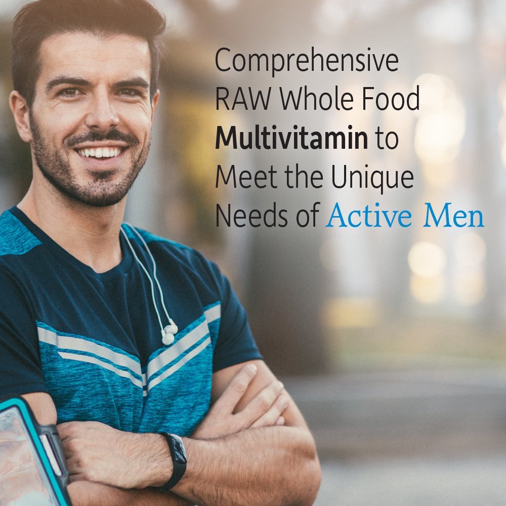 Garden of Life Vitamin Code Raw One for Men, Once Daily Multivitamin, 30 Capsules, One a Day Mens Vitamins plus Fruit, Veggies & Probiotics for Mens Health, Vegetarian Multivitamins