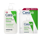 CeraVe Hydrating Cream To Foam Cleanser, Face Wash for Dry Skin, 19oz | Skin Care with Hyaluronic Acid, Makeup Remover, Facial Cleanser, Fragrance-Free, Non-Comedogenic, For Normal To Dry Skin