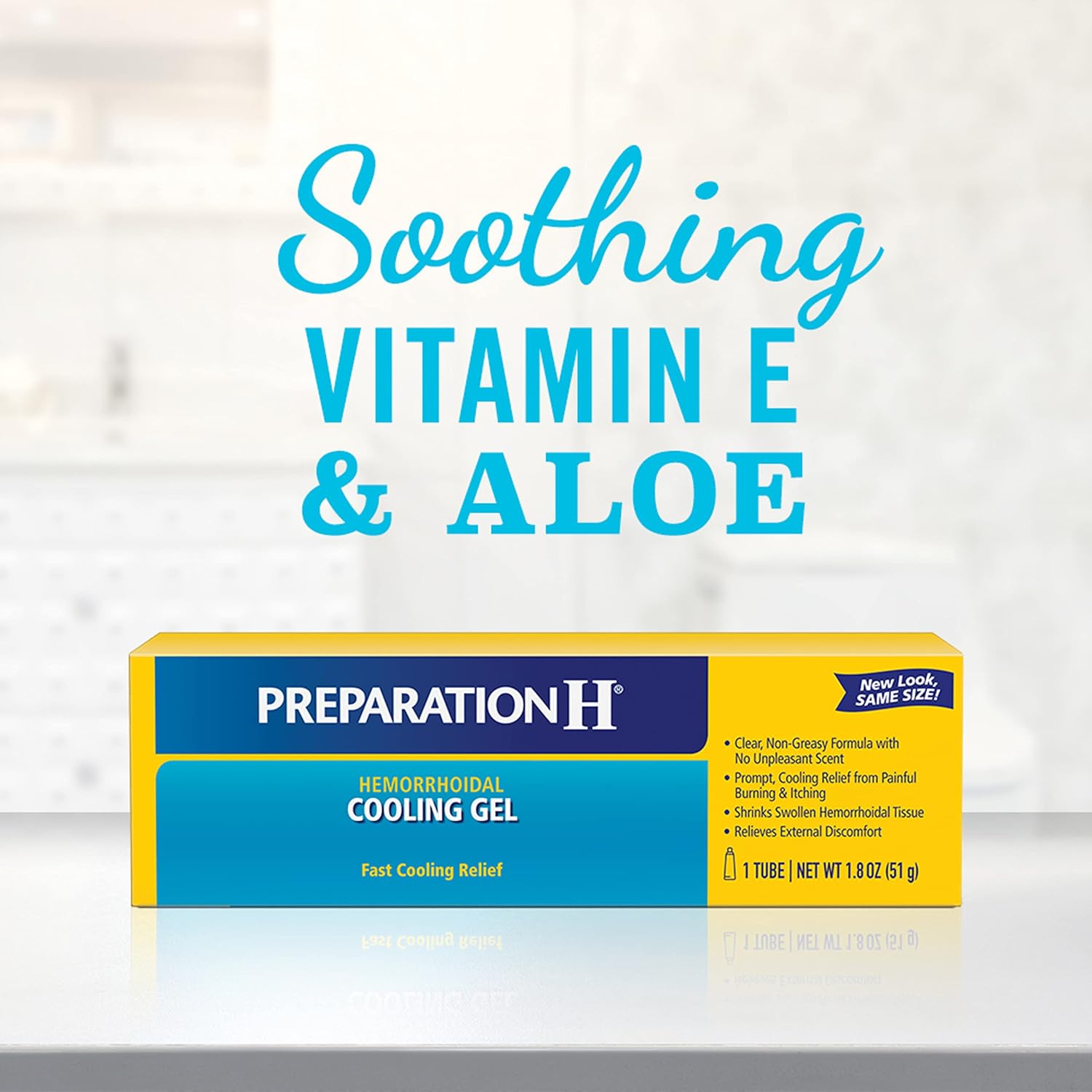 Buy now Preparation H Hemorrhoid Cooling Gel with Aloe for Fast Discomfort Relief - 1.8 Oz Tube at indiglob india