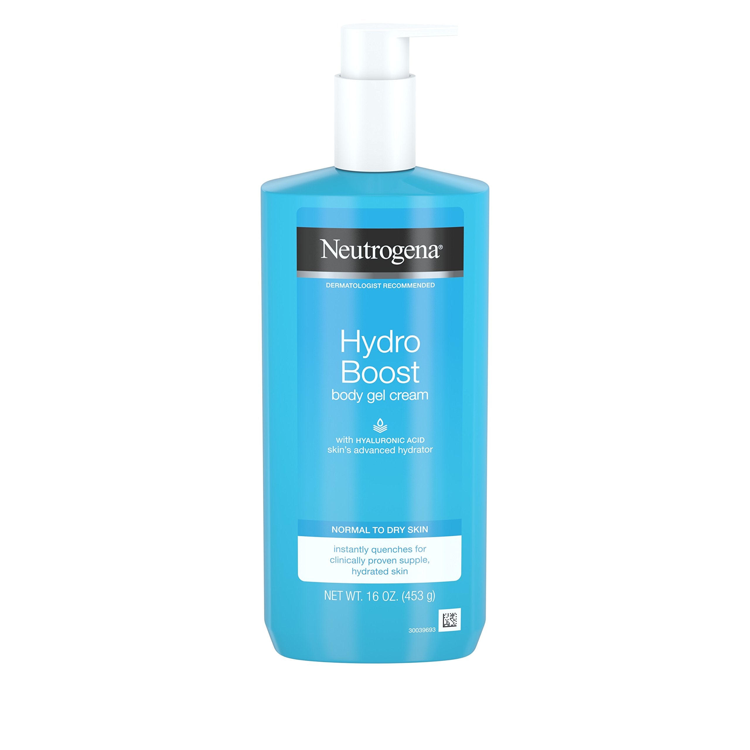 Neutrogena Hydro Boost Body Gel Cream, 16 oz | Hyaluronic Acid, Hydrating Body Lotion, Normal to Dry Skin, Lightweight