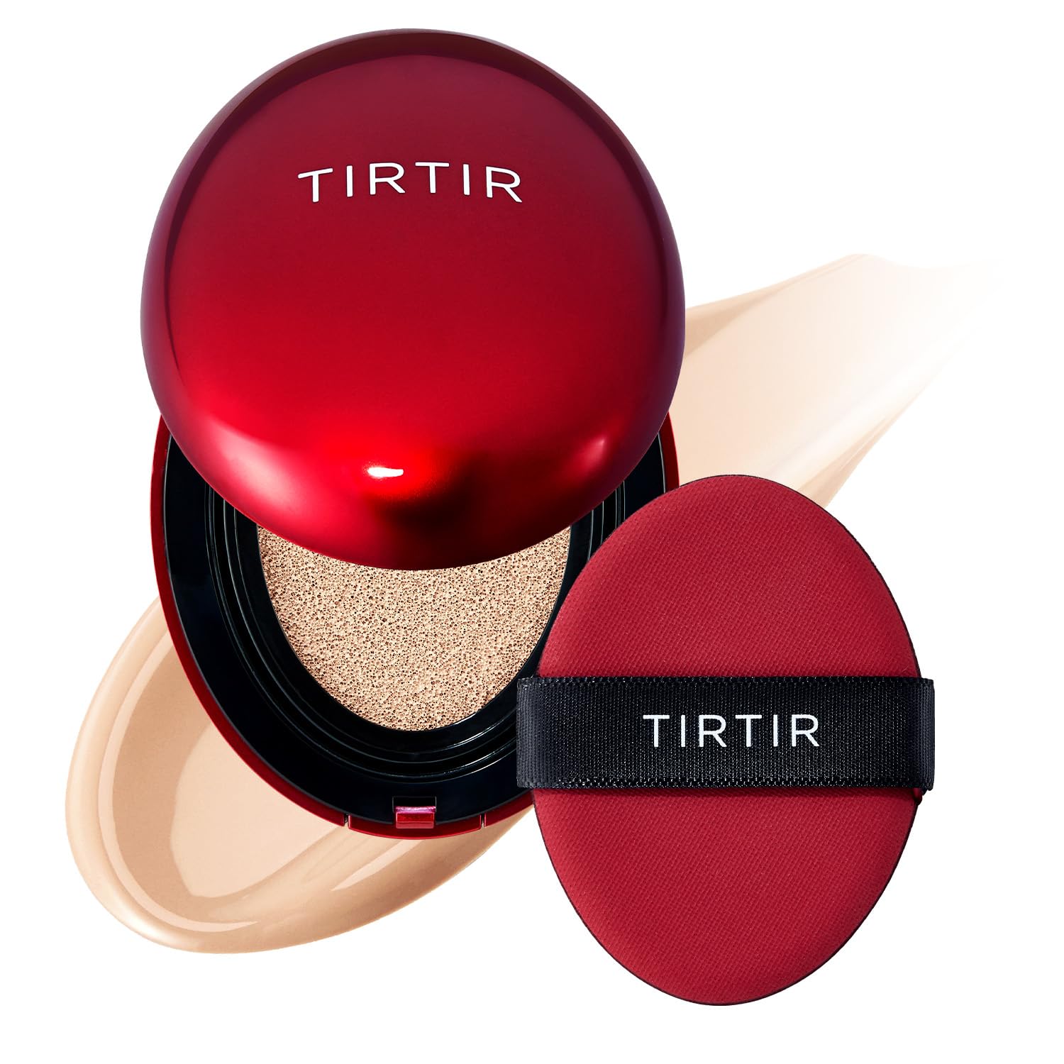 Buy now TIRTIR Mask Fit Red Cushion Foundation | Full coverage, Weightless, Skin fit, Satin Glow Finish, Korean Makeup BB Foundation, beauty, Tattoo cover up, Buildable (#21N Ivory, 0.63 Fl Oz) 21C Cool Ivory 0.15 Fl Oz (Pack of 1) at indiglob india