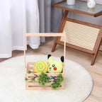 Wooden Baby Shower Crate Closet , Baby Storage nursery Crate Hamper with Handle, Gift Basket for Baby nursery Excluding hangers，Newborn Boy Girl Welcome Gift for New Mom Parents