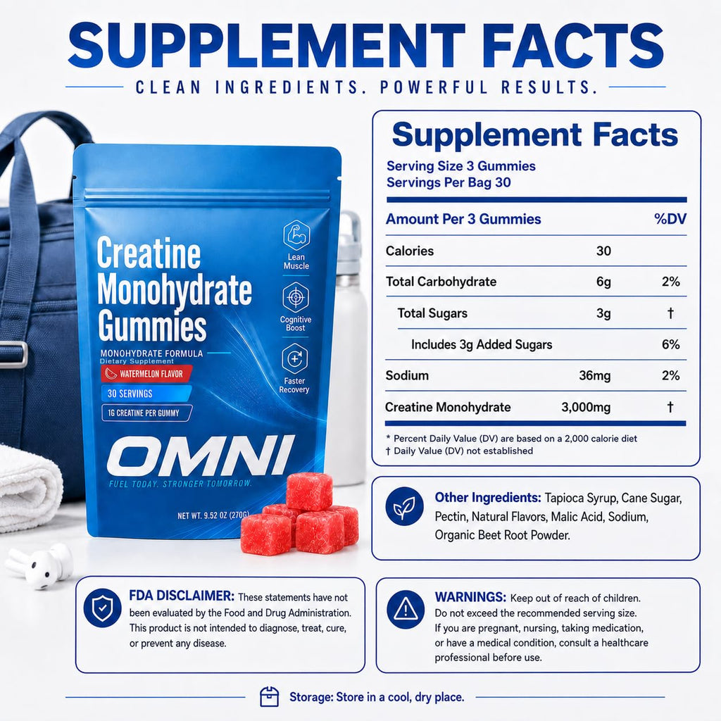 Creatine Gummies for Women, 1g Per Gummy, Low Sugar Watermelon Creatine Monohydrate Gummies, Performance, Workout Support