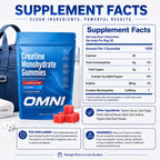 Creatine Gummies for Women, 1g Per Gummy, Low Sugar Watermelon Creatine Monohydrate Gummies, Performance, Workout Support