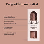 Kitsch Scalp Renewal Brush - Hairbrush Scalp Massager - Terracotta | Exfoliating Hair Brush, Gentle Head Massage Brush to Remove Buildup, Boost Circulation & Relaxing Head Scrubber for Hair Wash