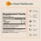 Om Lion’s Mane Mushroom Capsules - Organic Mushroom Supplement and Nootropic - Brain Supplements for Memory and Focus, 90 Count (30 Servings)