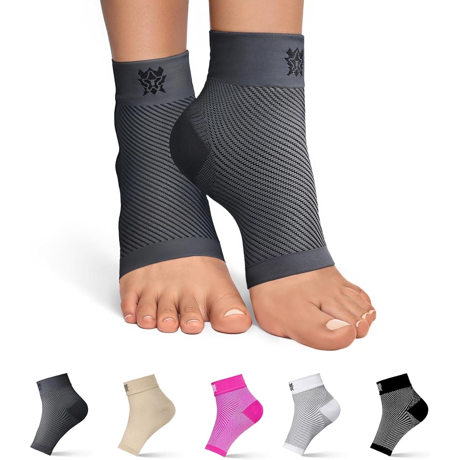 Buy now Bitly Plantar Fasciitis Compression Socks for Women & Men - Best Ankle Compression Sleeve, Nano Brace for Everyday Use - Provides Arch Support & Heel Pain Relief (Black, Medium) Small Gray at indiglob india