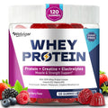 3-in-1 Whey Protein Gummies: 10g Isolate, Creatine & Electrolytes