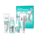 Anua Salmon DNA PDRN Glow Essential Starter Kit | Hyaluronic Acid Skincare Set, Glass Skin Routine with Firming & Hydrating Cleanser, Toner, Serum & Cream, Korean Skincare