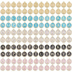 Buy now 130 Pieces Mixed 5 Color Letter Beads Enamel Metal Letter Charms Double Sided Initial Pendant A-Z Alphabet Charm for Necklace Bracelet Jewelry Making HM504 at indiglob india