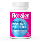 Florajen Women’s Probiotic, Digestive & Immune Support, 30 Capsules | Prebiotic & Postbiotic, Bloating & Constipation Relief, Vegan, Gluten-Free, Non-GMO, Daily Gut Health