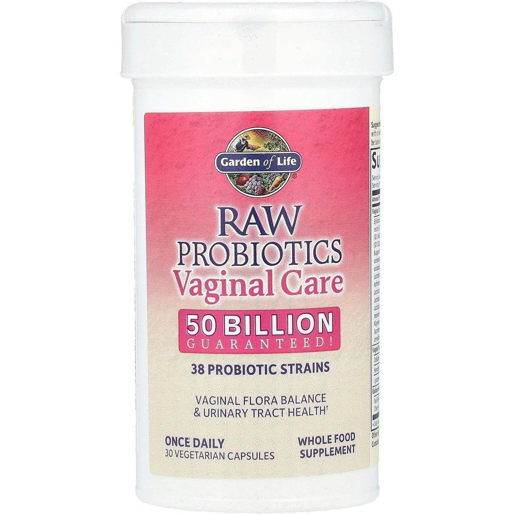Buy now Garden of Life RAW Probiotics Vaginal Care Shelf Stable - 50 Billion CFU Guaranteed Through Expiration, Acidophilus - Once Daily - Certified Gluten Free - No Refrigeration - 30 Vegetarian Capsules at indiglob india