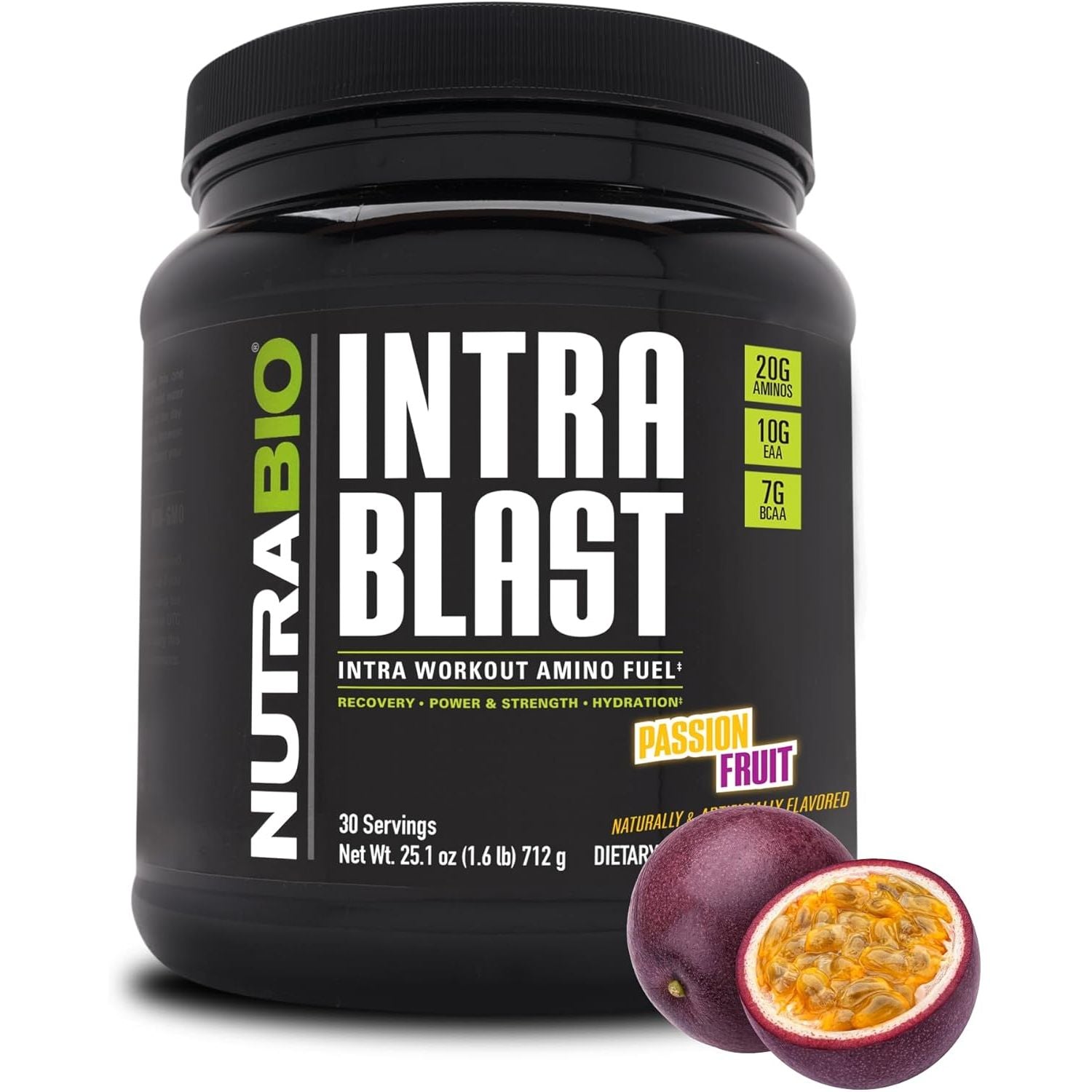 Buy now NutraBio Intra Blast Bcaa Powder Amino Acid Supplement, Electrolyte & Hydration Blend, Intra, Pre Workout & Muscle Recovery, 20g Eaa Amino Acids Powder, 5g Glutamine- Grape Berry Crush, 30 Serving Passion Fruit at indiglob india