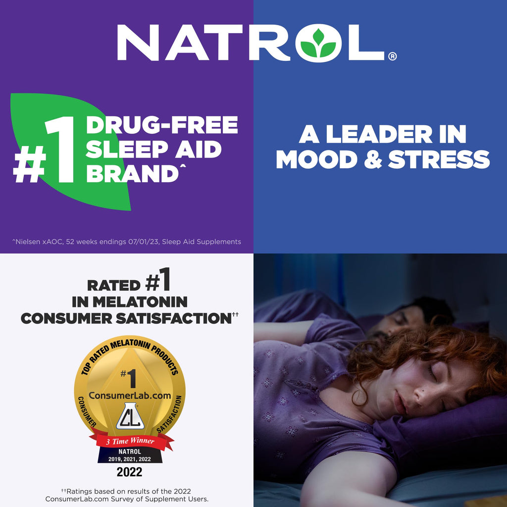 Natrol Melatonin 1 mg Fast Dissolve Tablets, Strawberry, 200 Count | Nighttime Sleep-Aid for Adults, 100% Drug-Free, Non-Habit Forming, For Occasional Sleeplessness, Supports Circadian Rhythm