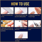 Valitic Strong Nail Glue and Strengthener - Quick Dry Brush On Gel for Long Lasting Nails - Adhesive Bond for False Nails - Strengthener for Nail Tips - 1 Pack
