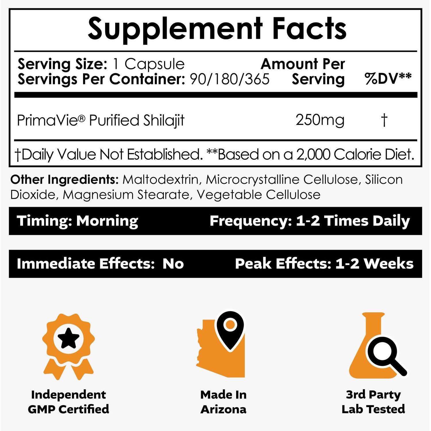 Nootropics Depot PrimaVie Shilajit Capsules | 250mg | 30 Count | Purified Extract | Ayurveda Supplement | Supports Mitochondrial Function + Boosts Endurance