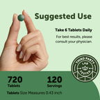 Micro Ingredients Organic Spirulina Chlorella Tablets, 720 Count | 4 Month Supply. 50/50 Algae Blend, Broken Cell Wall, Sunlight Grown. Contains Vegan Protein & Naturally Occurring Chlorophyll