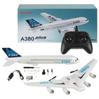 Buy now RC Plane,Remote Control Airplane Ready to Fly, 2 Channels RC Airplane Airbus A380,Remote Control Plane for Kids Children Adults Beginners at indiglob india
