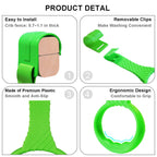 6PCS Playpen Baby Pull Up Rings - Premium Baby Handles for Play Pen Standing Up - Plastic Walking Exercises Assistant Rings for Infants Babies Toddler - Ergonomic Handles - 6 Colors