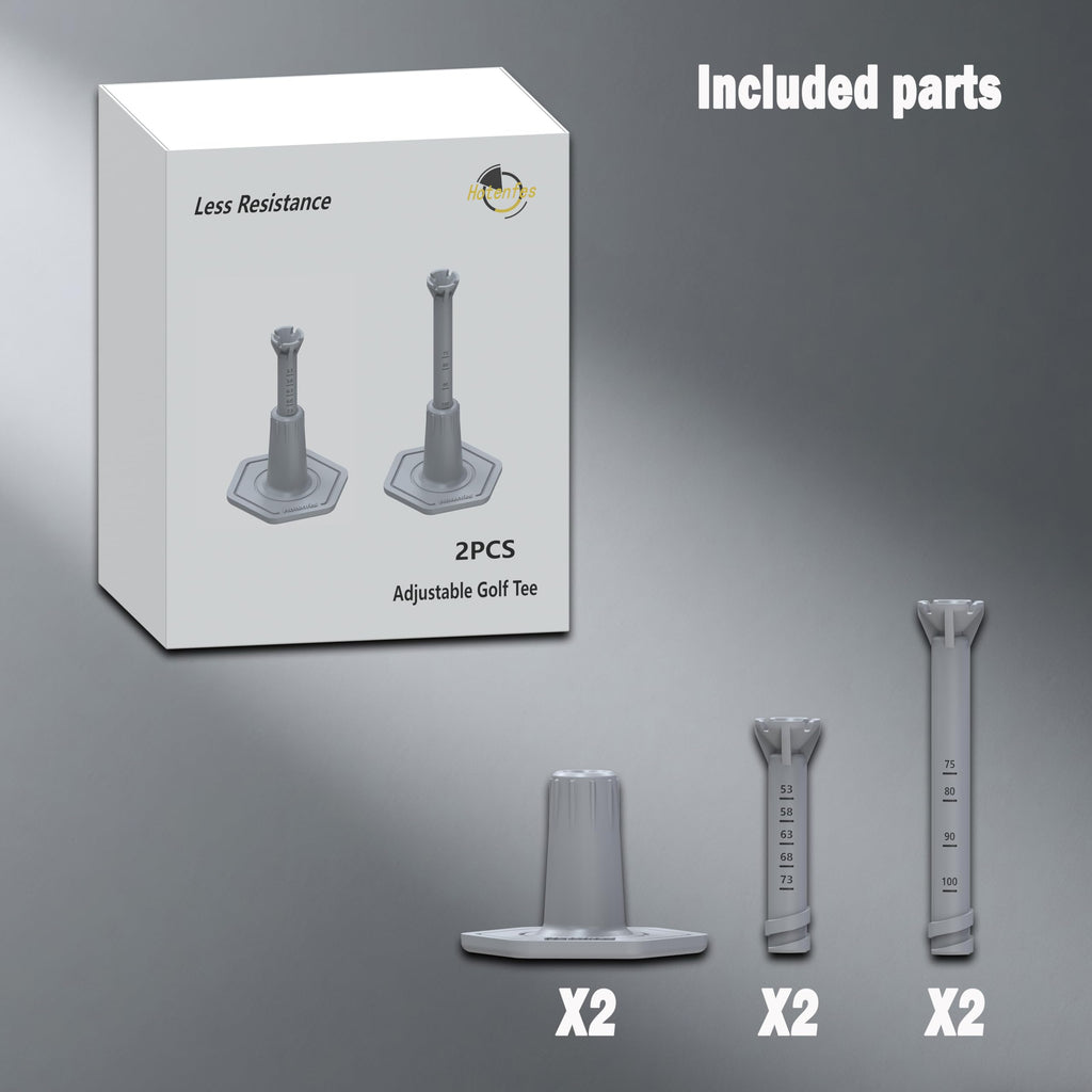 Adjustable Rubber Golf Tees for Mats, Driving Range & Simulator