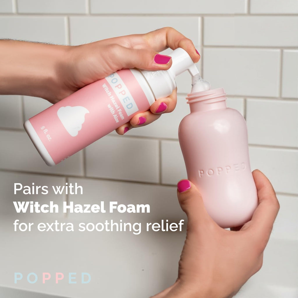 Popped Upside Down Peri Bottle for Postpartum Care, FSA HSA Eligible, 10 oz