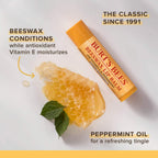 Buy now Burt's Bees Lip Balm Stocking Stuffers, Moisturizing Lip Care Holiday Gift, 100% Natural, Original Beeswax with Vitamin E & Peppermint Oil (4 Pack) at indiglob india