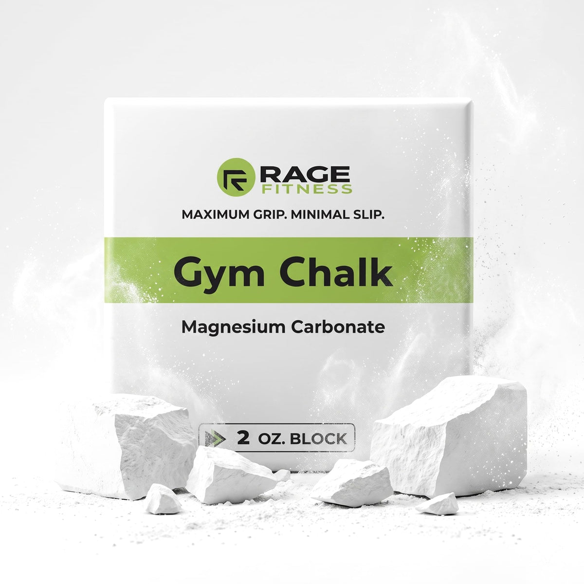Rage Fitness Gym Chalk, Pure Magnesium Carbonate - Pack of 8, 1lb Block