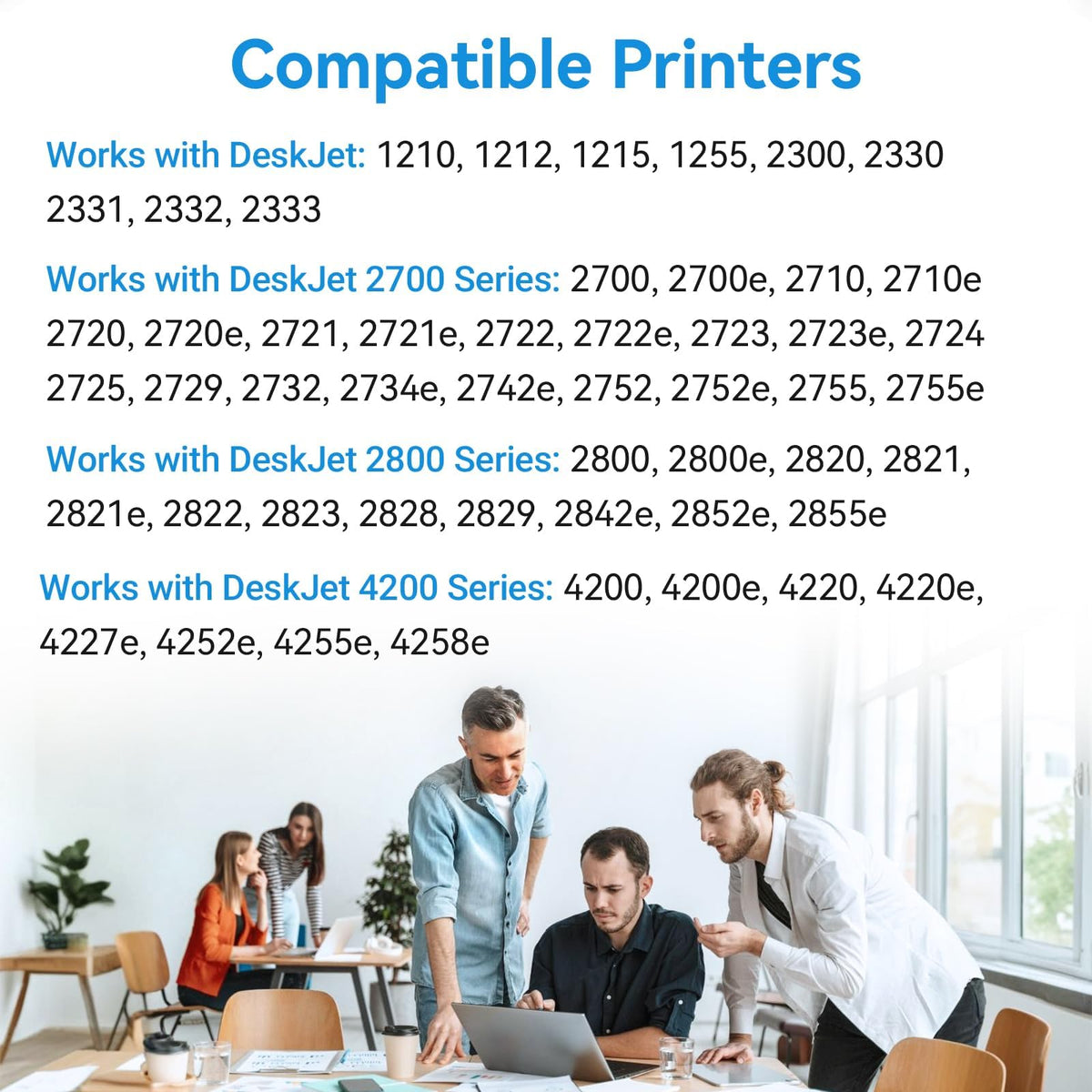 67XL Ink Cartridges Black Color Combo Pack Compatible for HP Ink 67 HP67XL Compatible for DeskJet 2855e 2755e 2700 2700e 2800e 4155e 4255e 2734e Envy 6055e 6000 Printer, 2026 Latest Chip