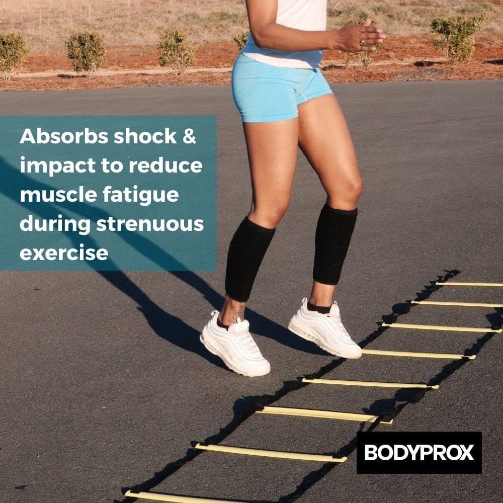 Buy now Bodyprox Calf Support Brace 2 Pack, Adjustable Shin Splint Compression Calf Wrap at indiglob india